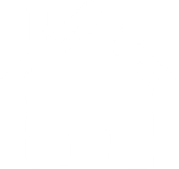 Silhouette of a house with a triangular roof and a door.
