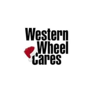 Logo with the text 'Western Wheel Cares' and a red apple graphic.