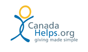 Logo for Canada Helps.org with a stylized figure and the text 'Canada Helps.org giving made simple'.