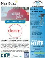 A flyer with the title 'Dream Job?' asking about inclusion and work, and featuring logos for 'Dream' and 'I.E.P.' It appears to be related to employment or career opportunities.