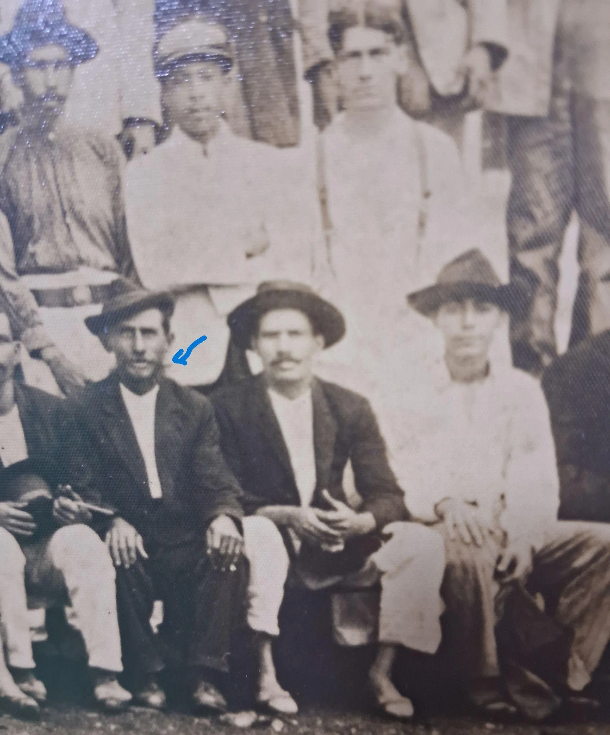 

Another "hero of the past" - my Calabrian great-great-grandfather, Felipe Santoro, recently arrived on an Italian ship at Ilha das Flores (Flowers Island). Ilha das Flores was an important reception area for European immigrants in Rio de Janeiro. T