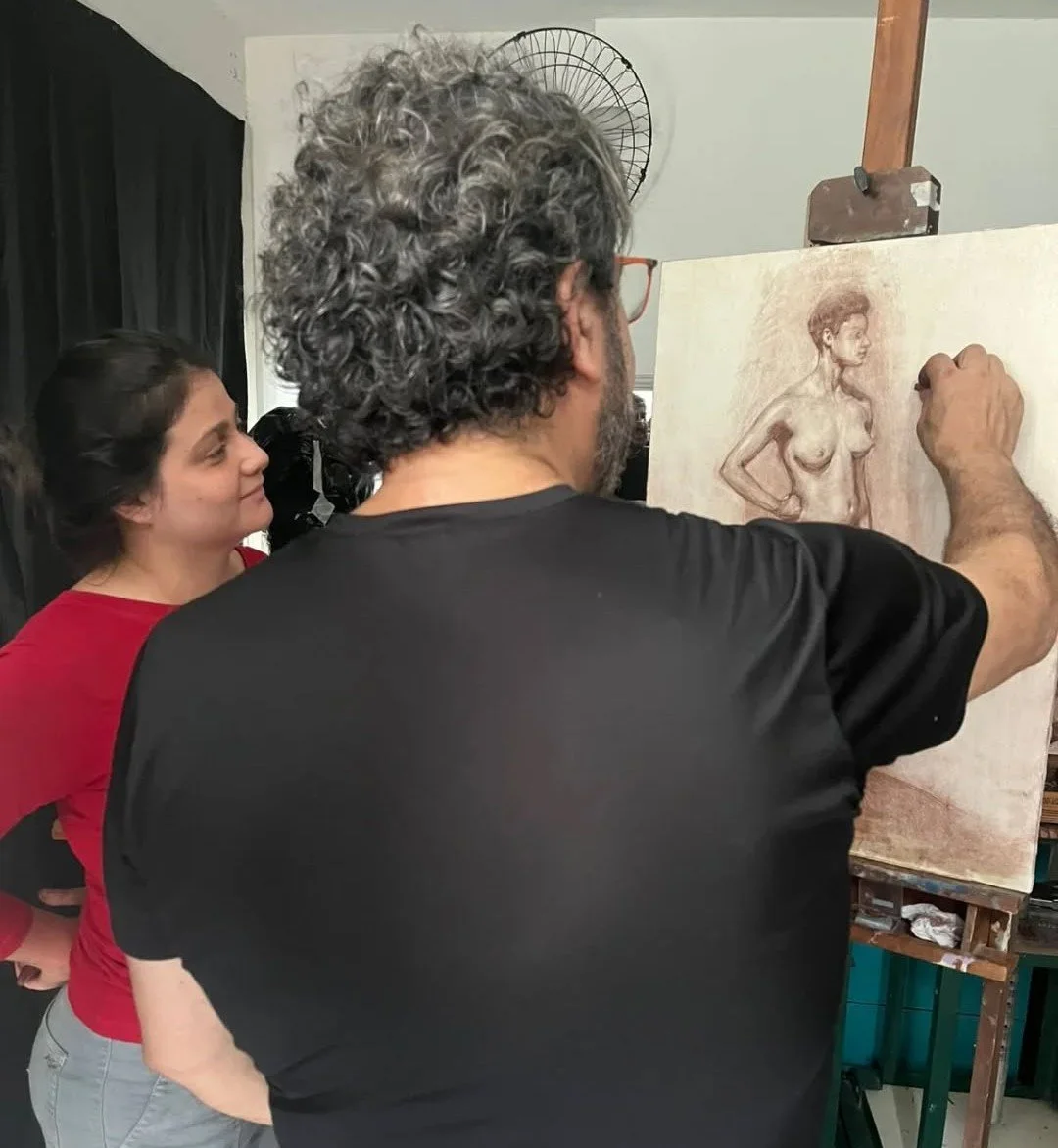Instructions from Master Gilberto Geraldo for me, second workshop in Rio de Janeiro, 2025.