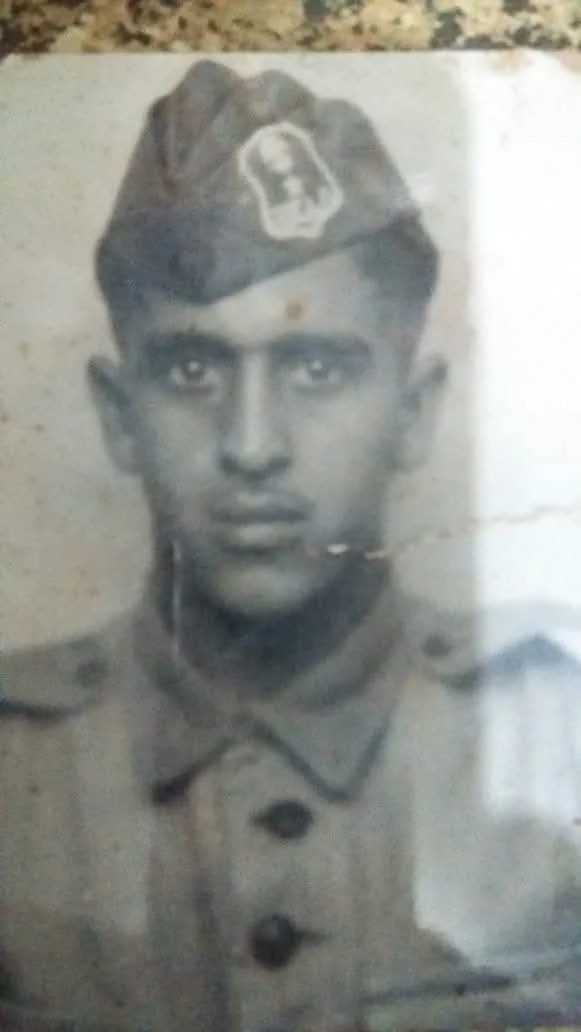 My grandfather Sérgio in his youth, when he served in the Brazilian Army at the Anti-Aircraft Defence School. The composition "Life Flowing from the Water" reflects my grandfather's indigenous heritage. Source: Personal collection