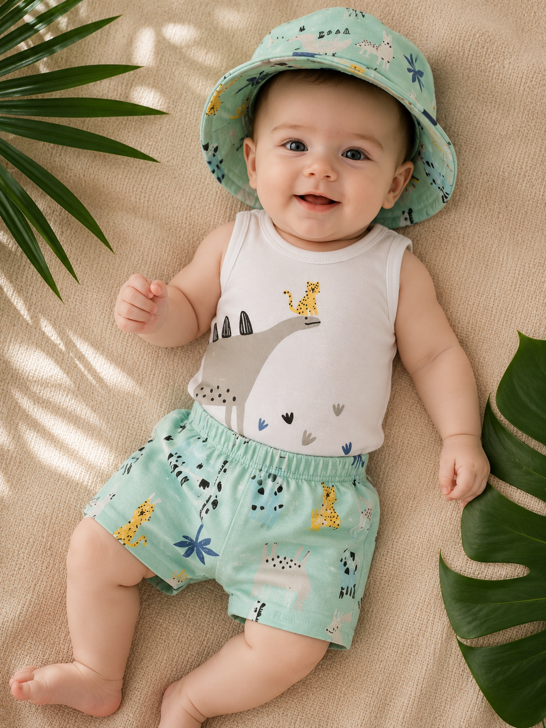 MINT GIRAFFE SAFARI SET