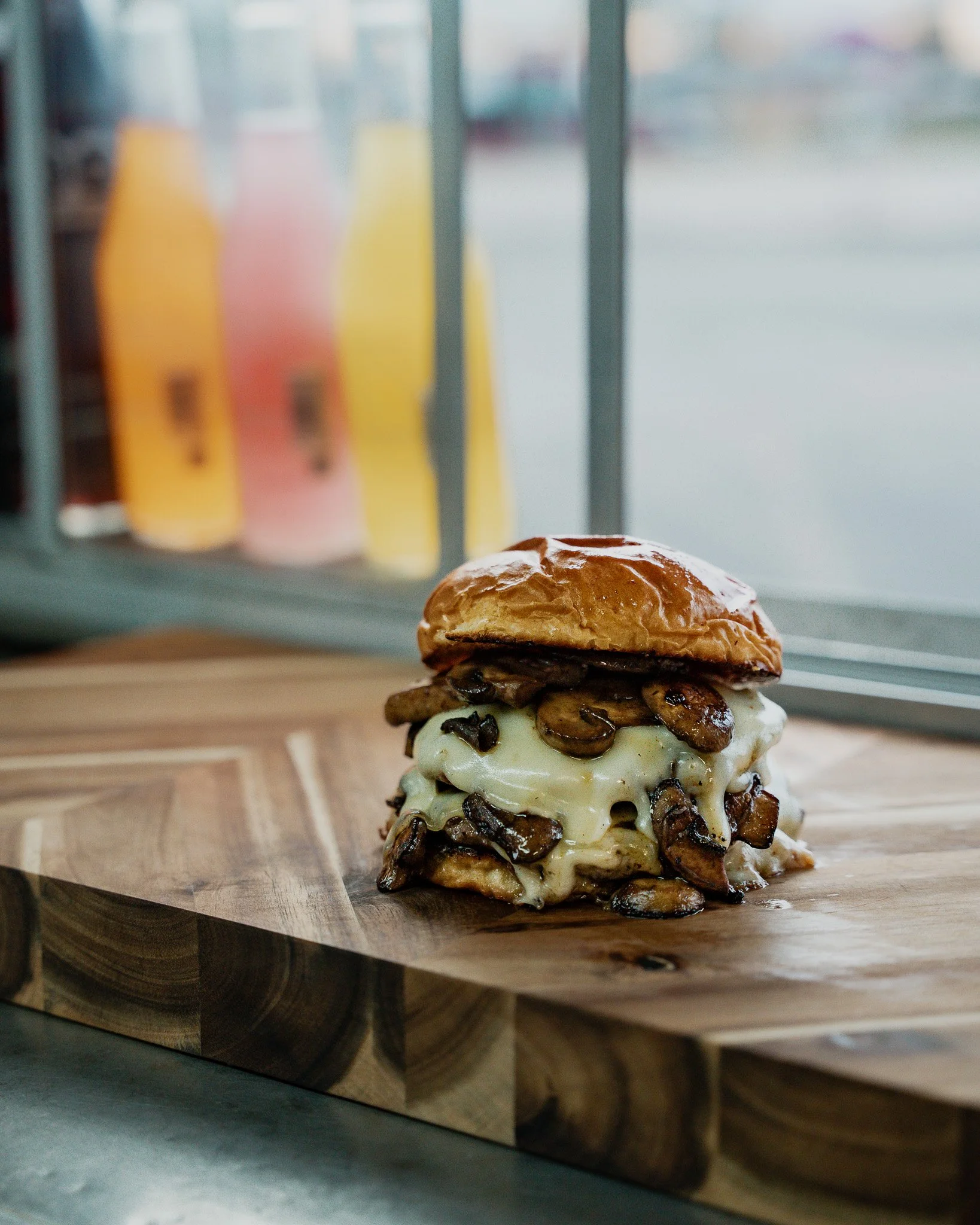Mushroom Swiss Burger