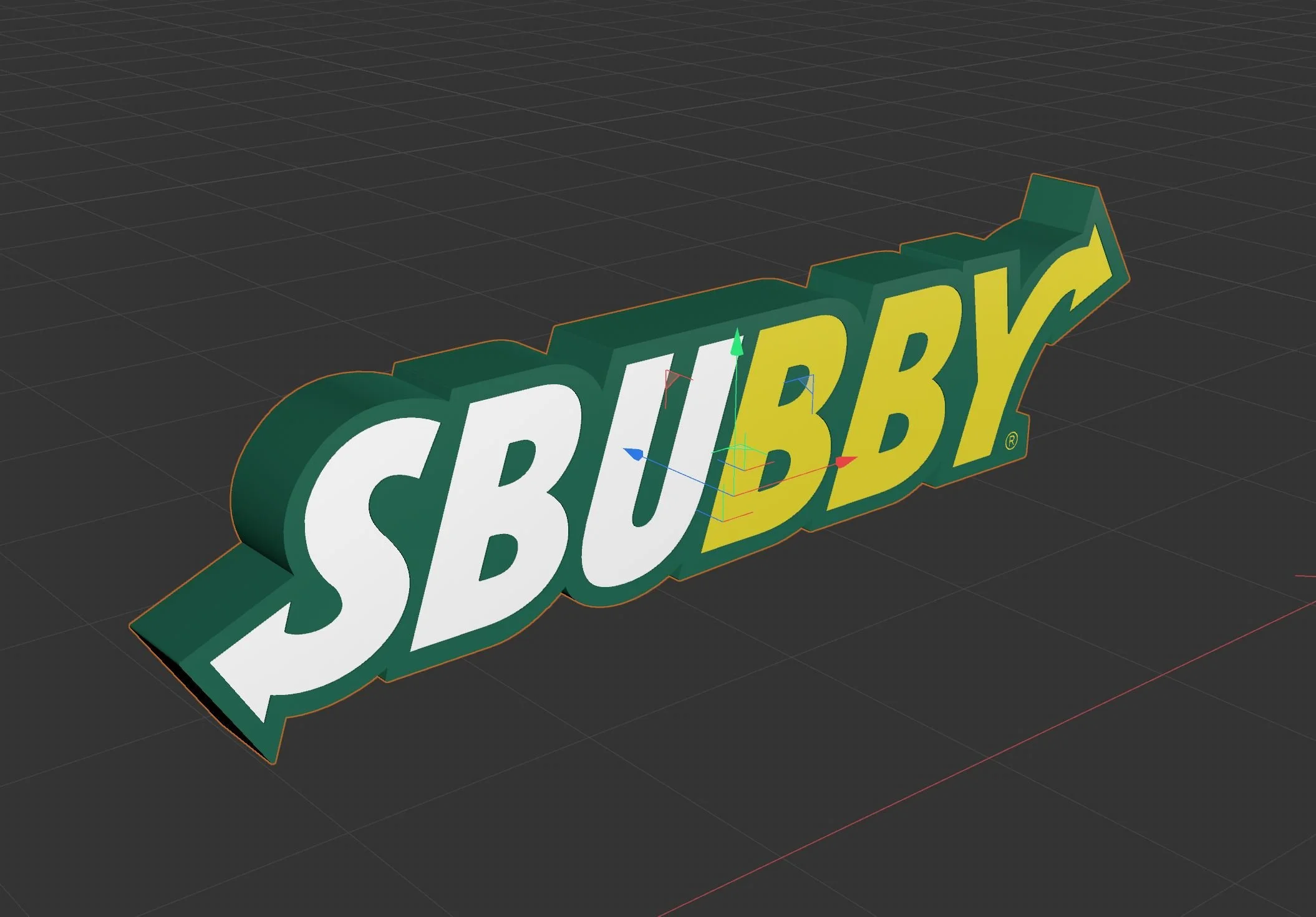 Extrude vector shapes in 3D and determine materials