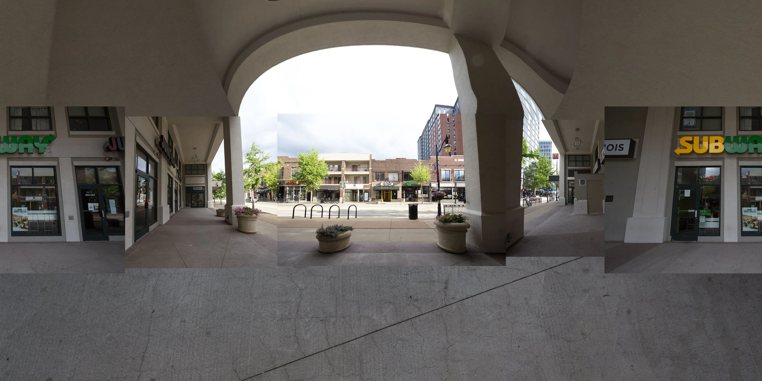 Rudimentary HDRI from site photos to produce approximate scene lighting