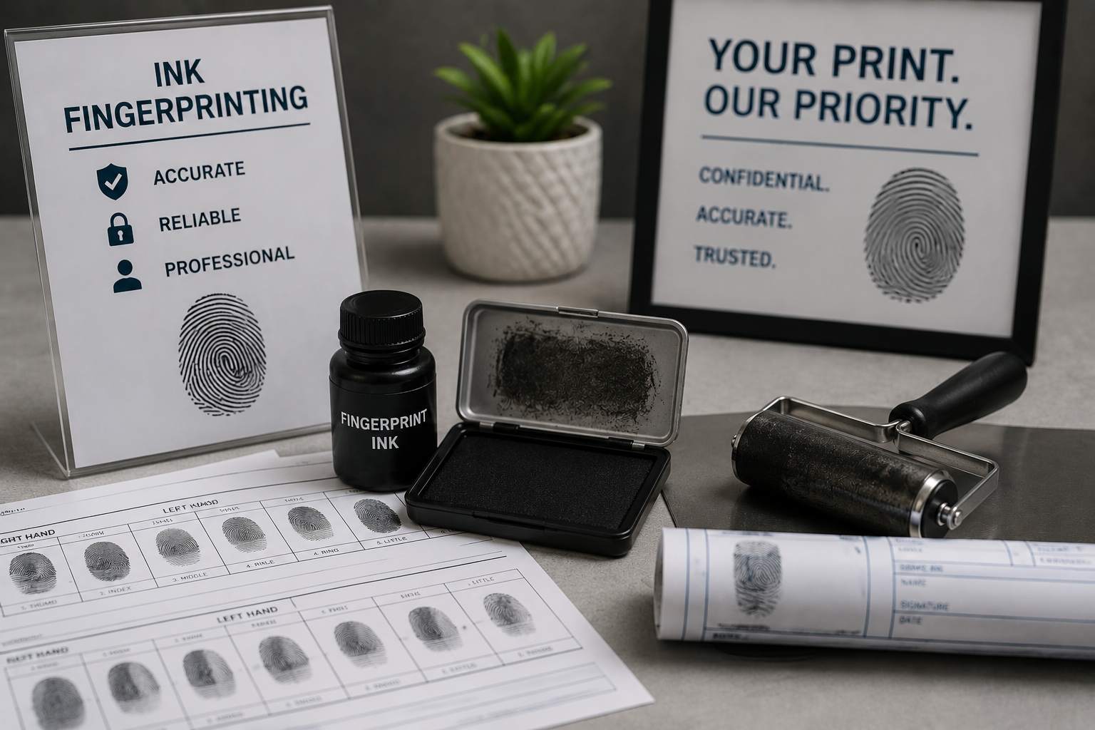 Professional Ink Fingerprinting Service