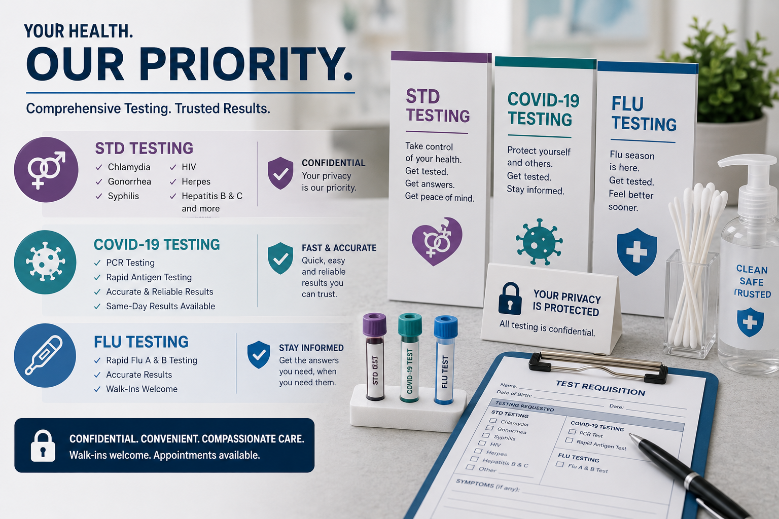 Confidential Health Testing Services