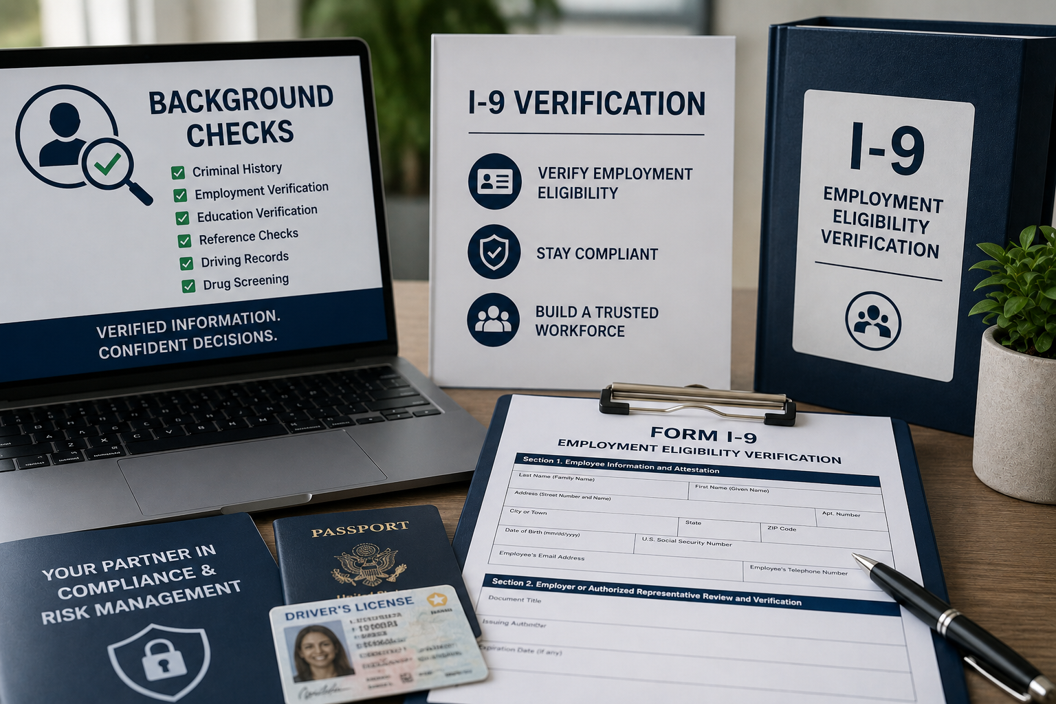 Comprehensive I-9 Verification & Background Check Services