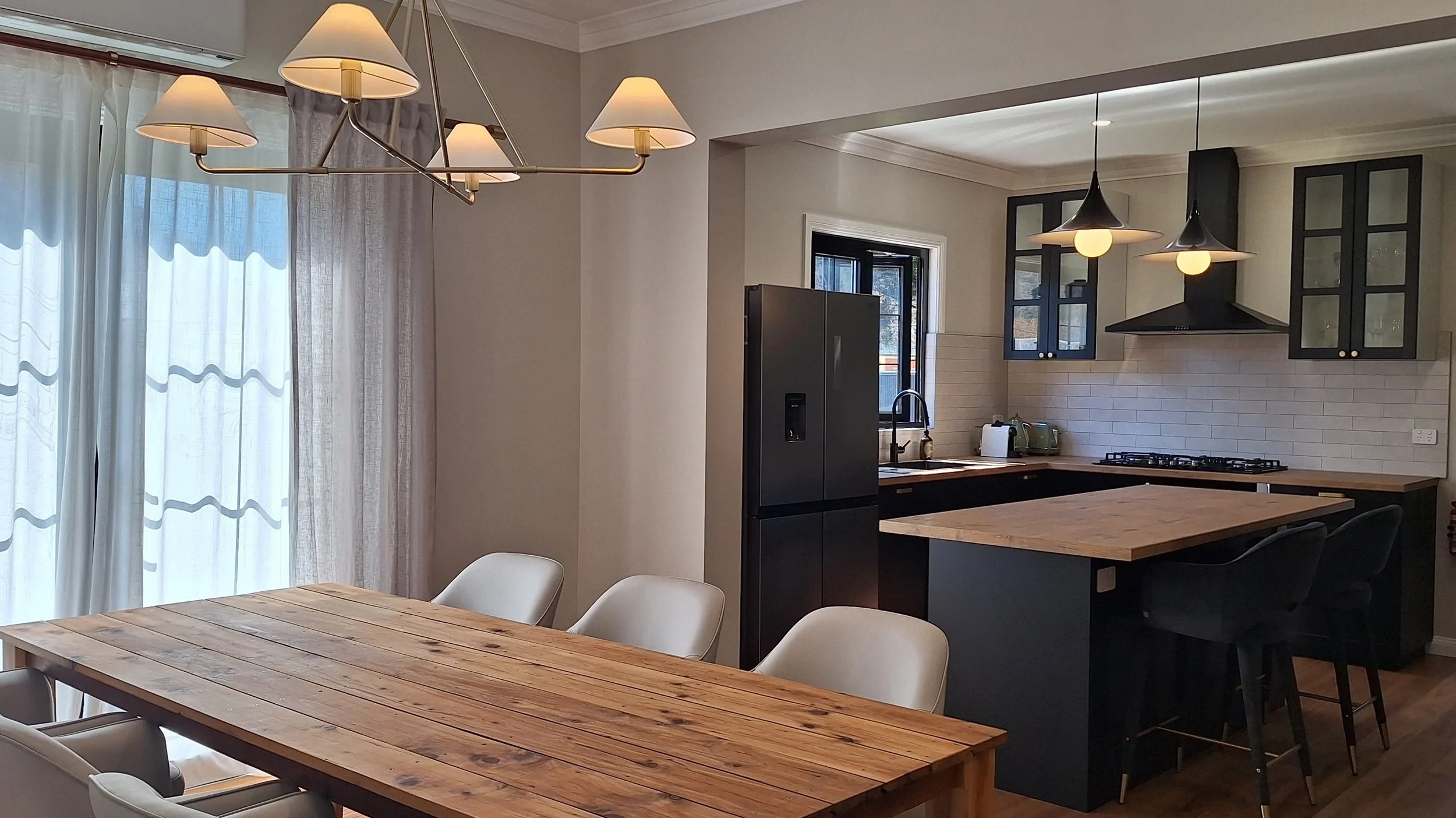 Kitchen and dining area