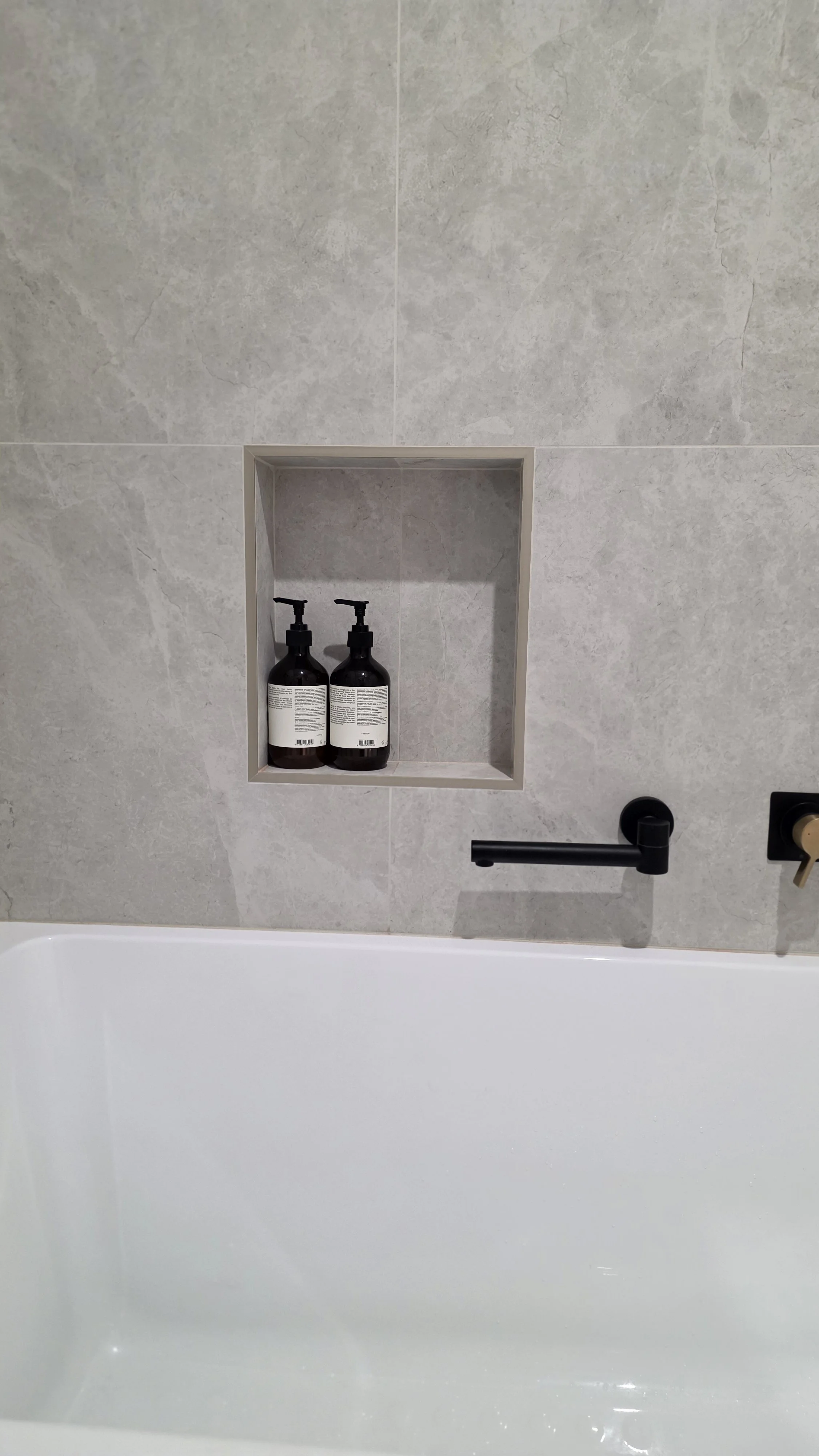 Each bathroom is stocked with luxury shampoo, conditioner, and body wash for guests to enjoy during their stay.