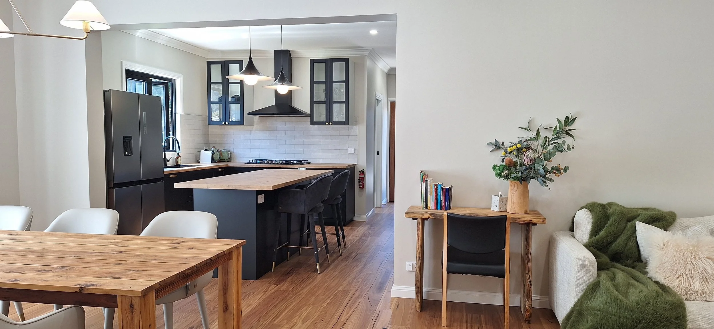 View to the kitchen from the dining area