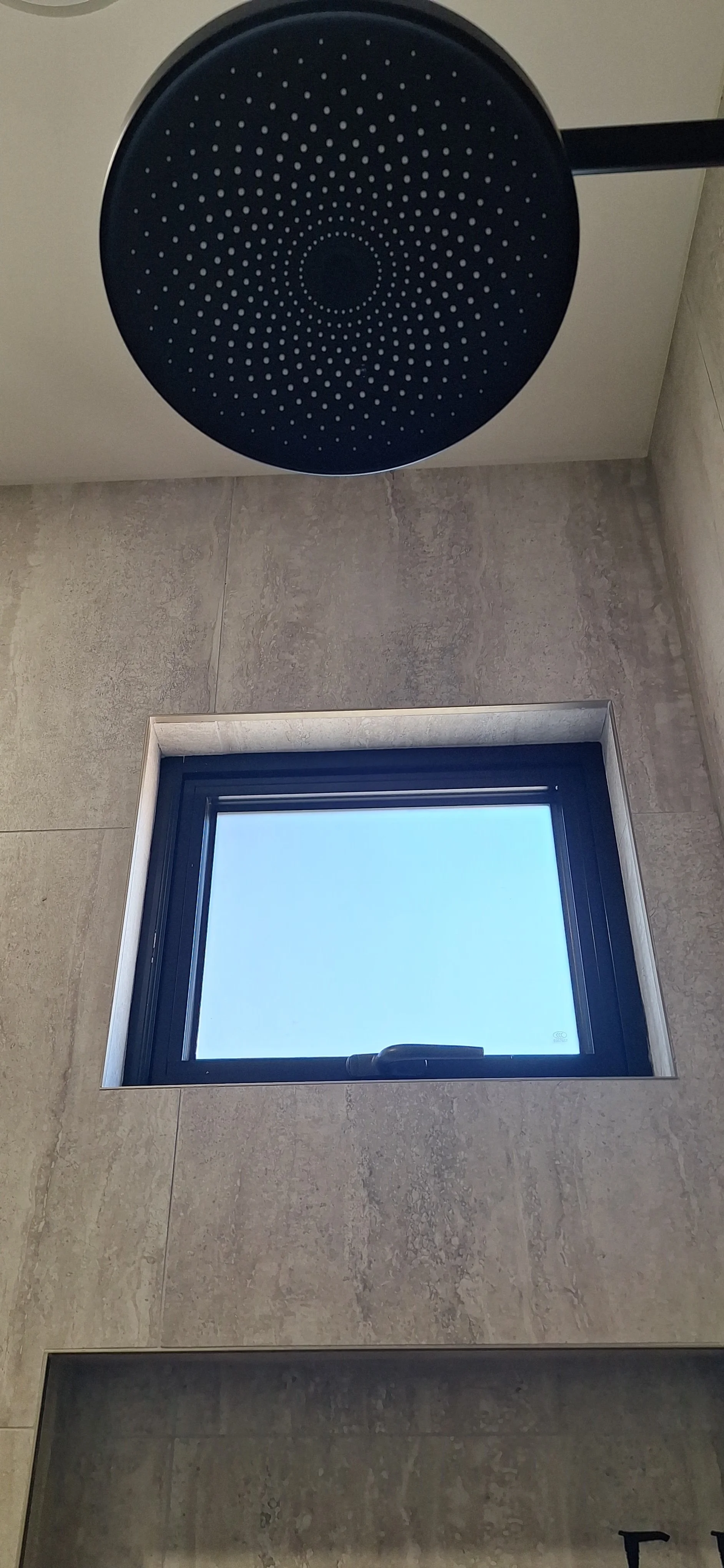 handheld shower - large rain shower