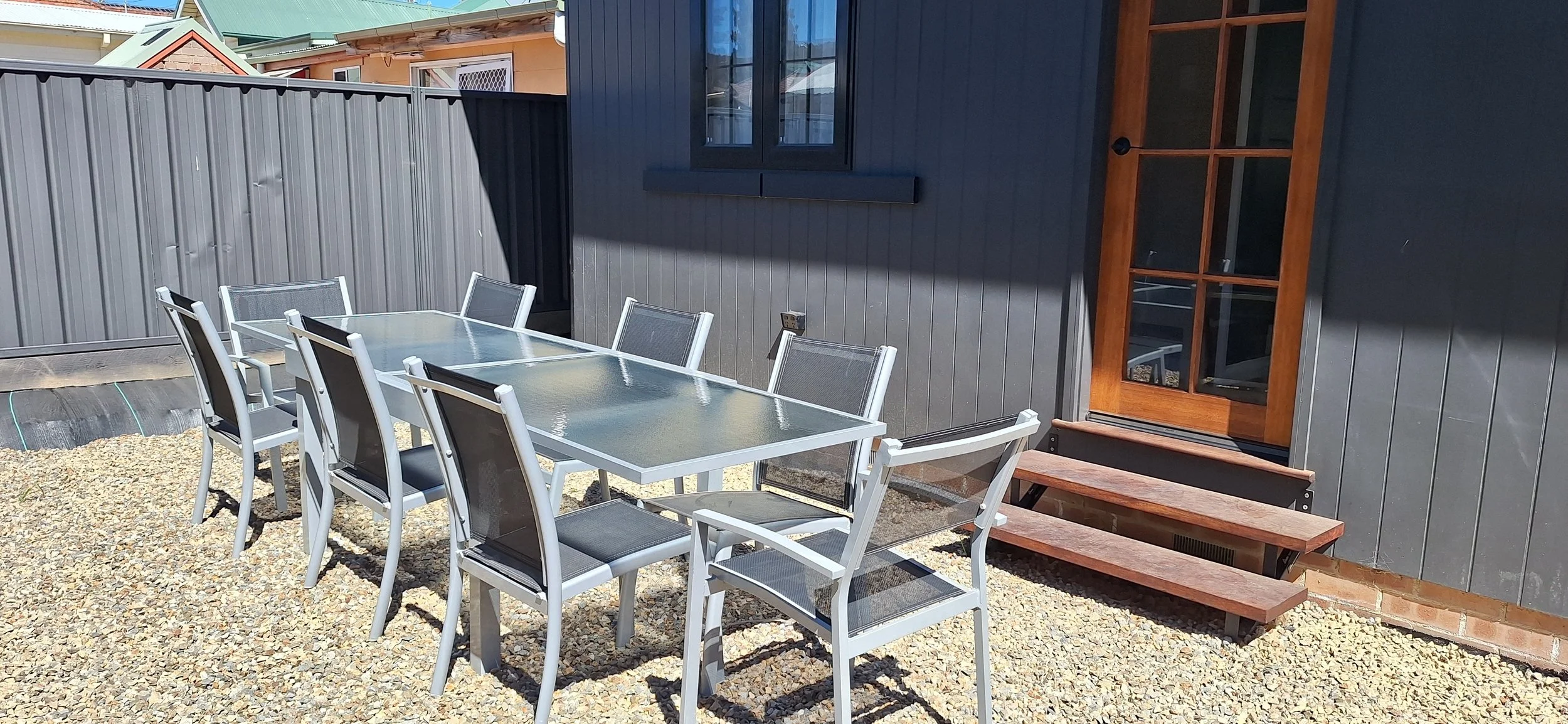 Outdoor dining table
