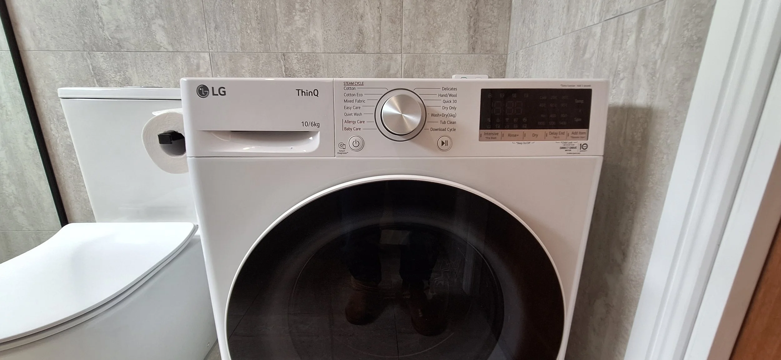 Bathroom - LG washer and dryer