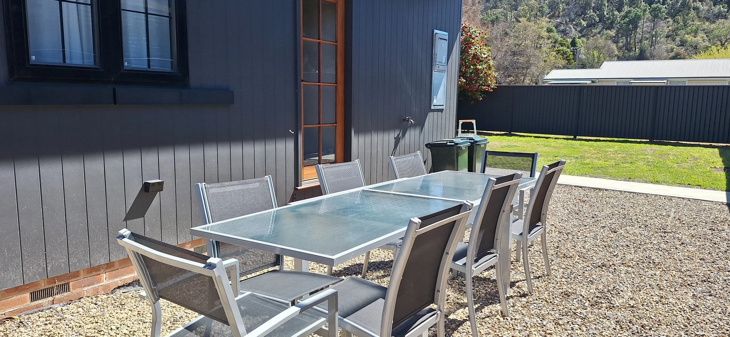 Outdoor dining table