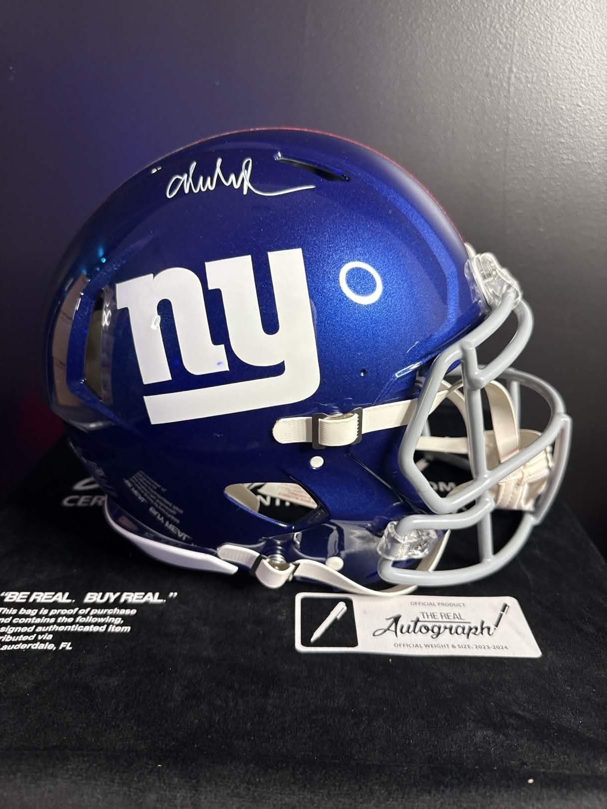 Abdul Carter Authentically  Signed Full-Sized Football Helmet