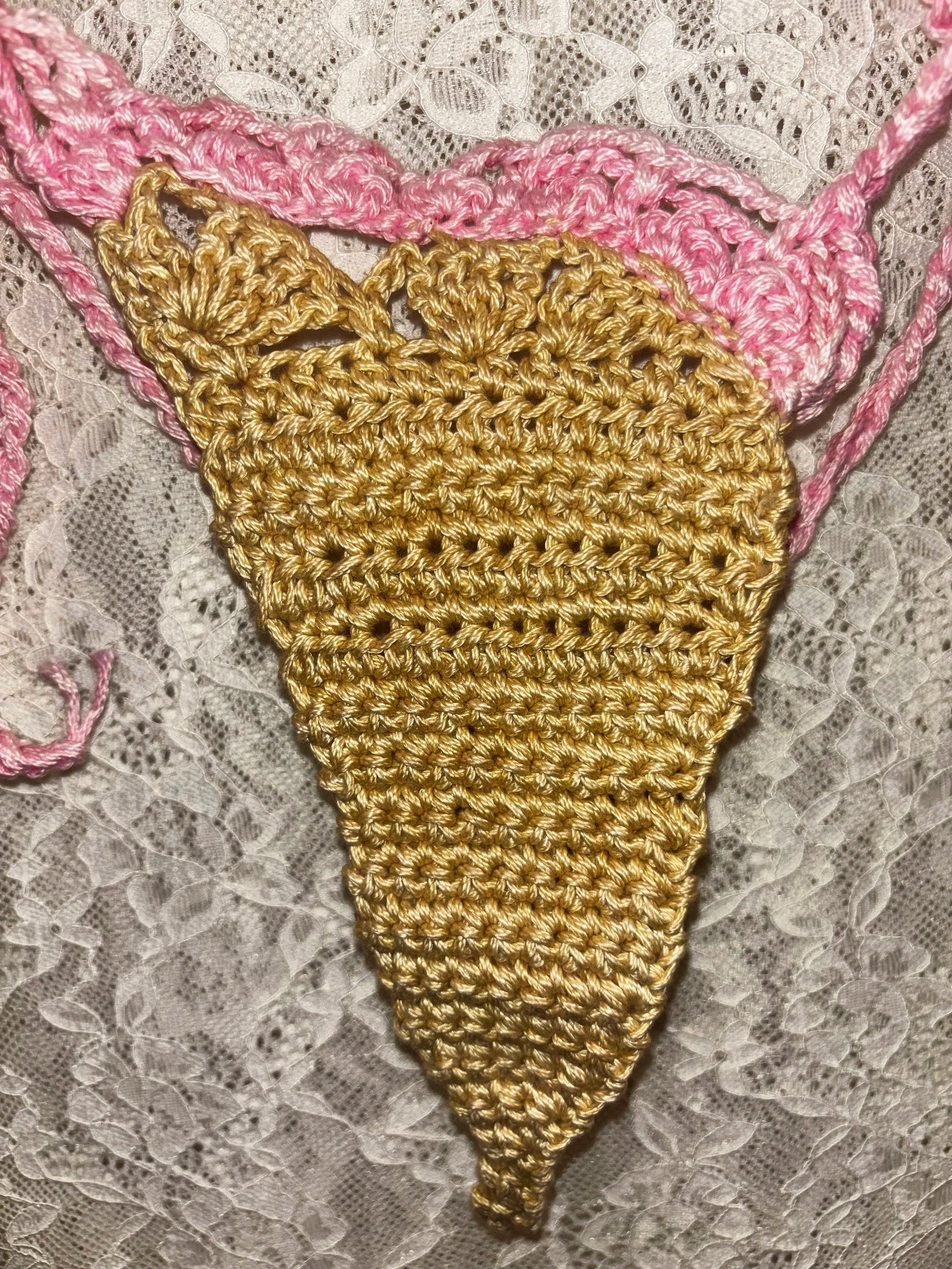 Spring Bloom Crochet Bikini Bottoms