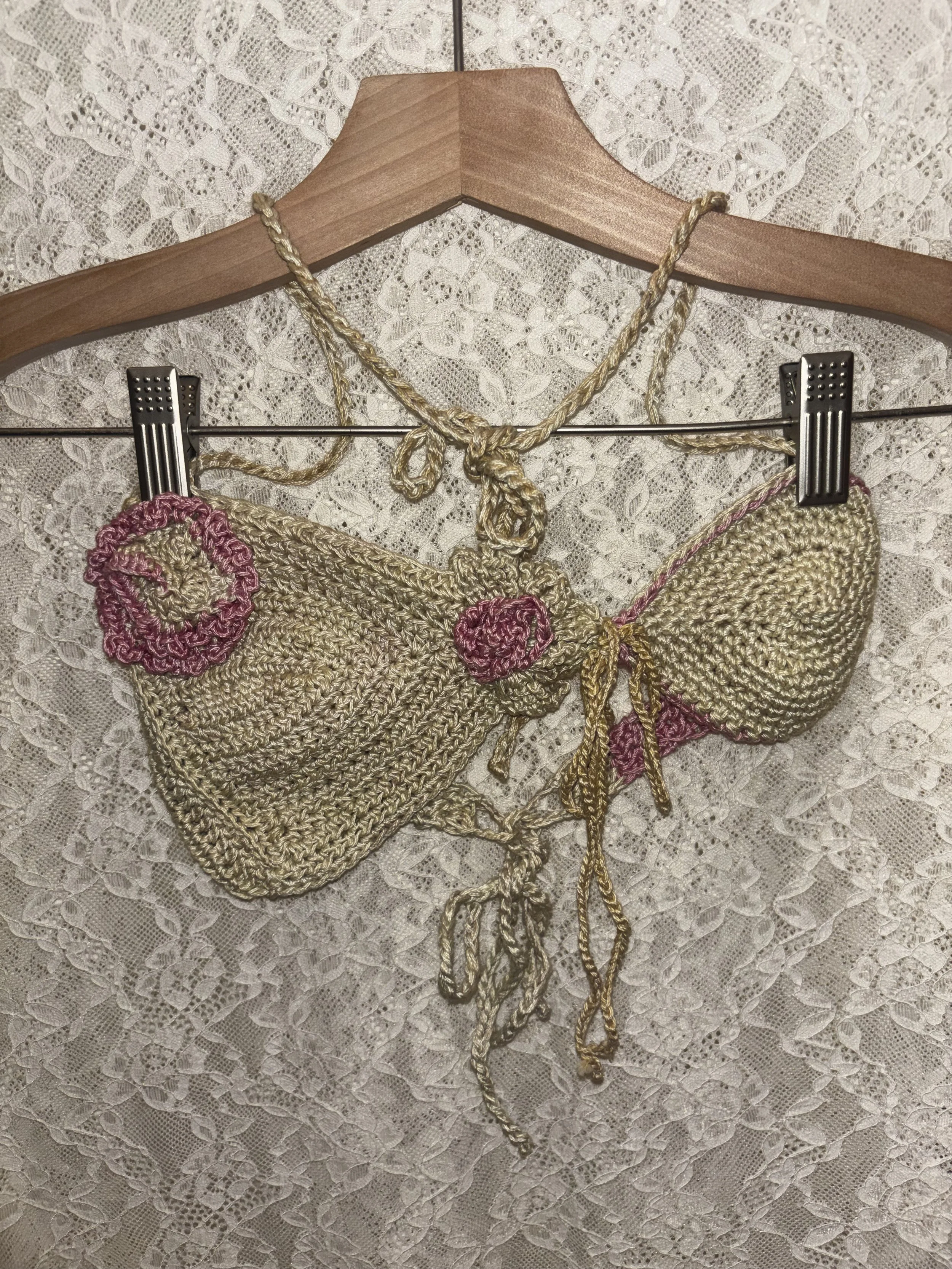 Midnight Bloom Crochet Bralette