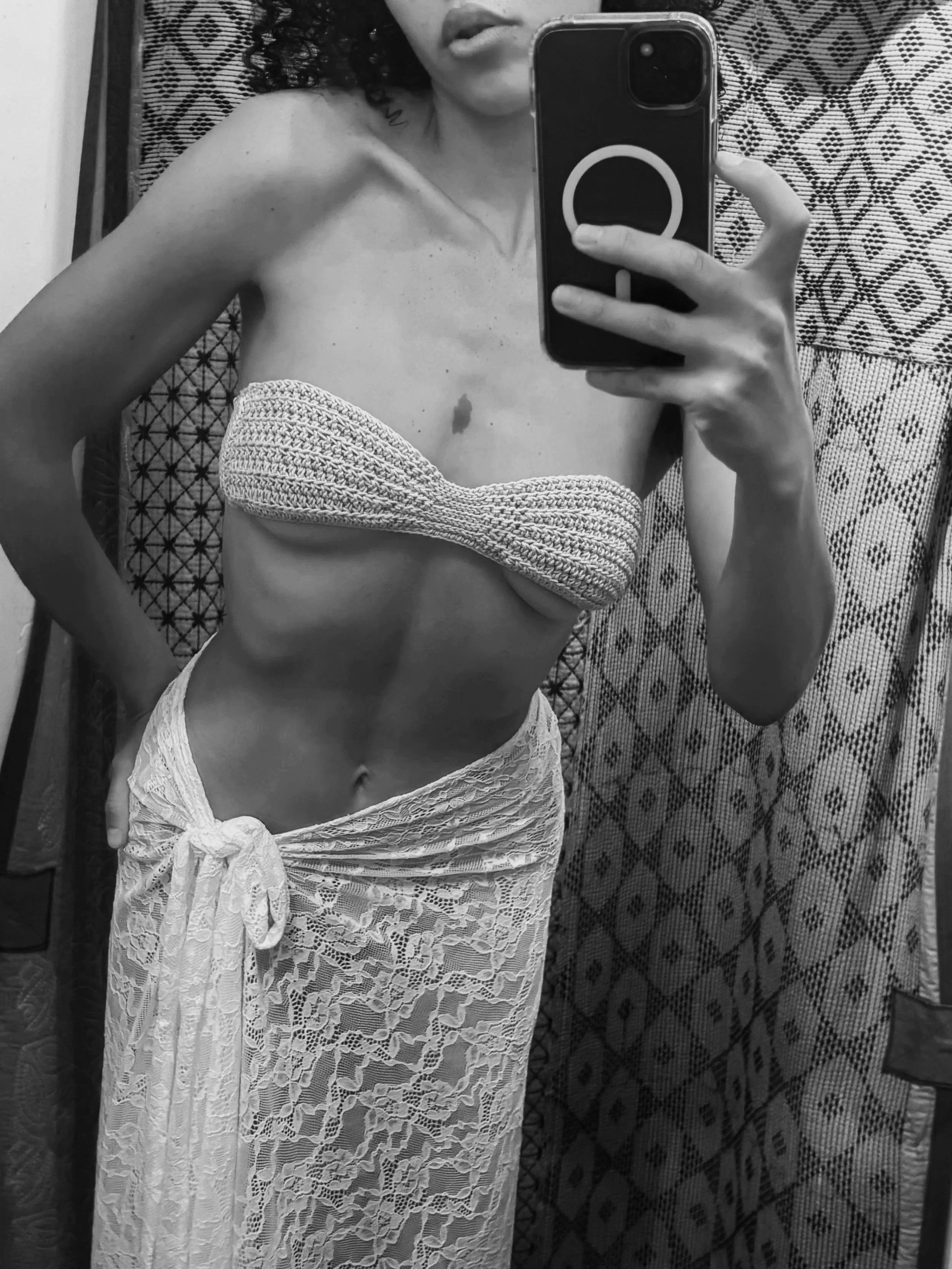 Strapless Crochet Bikini Top