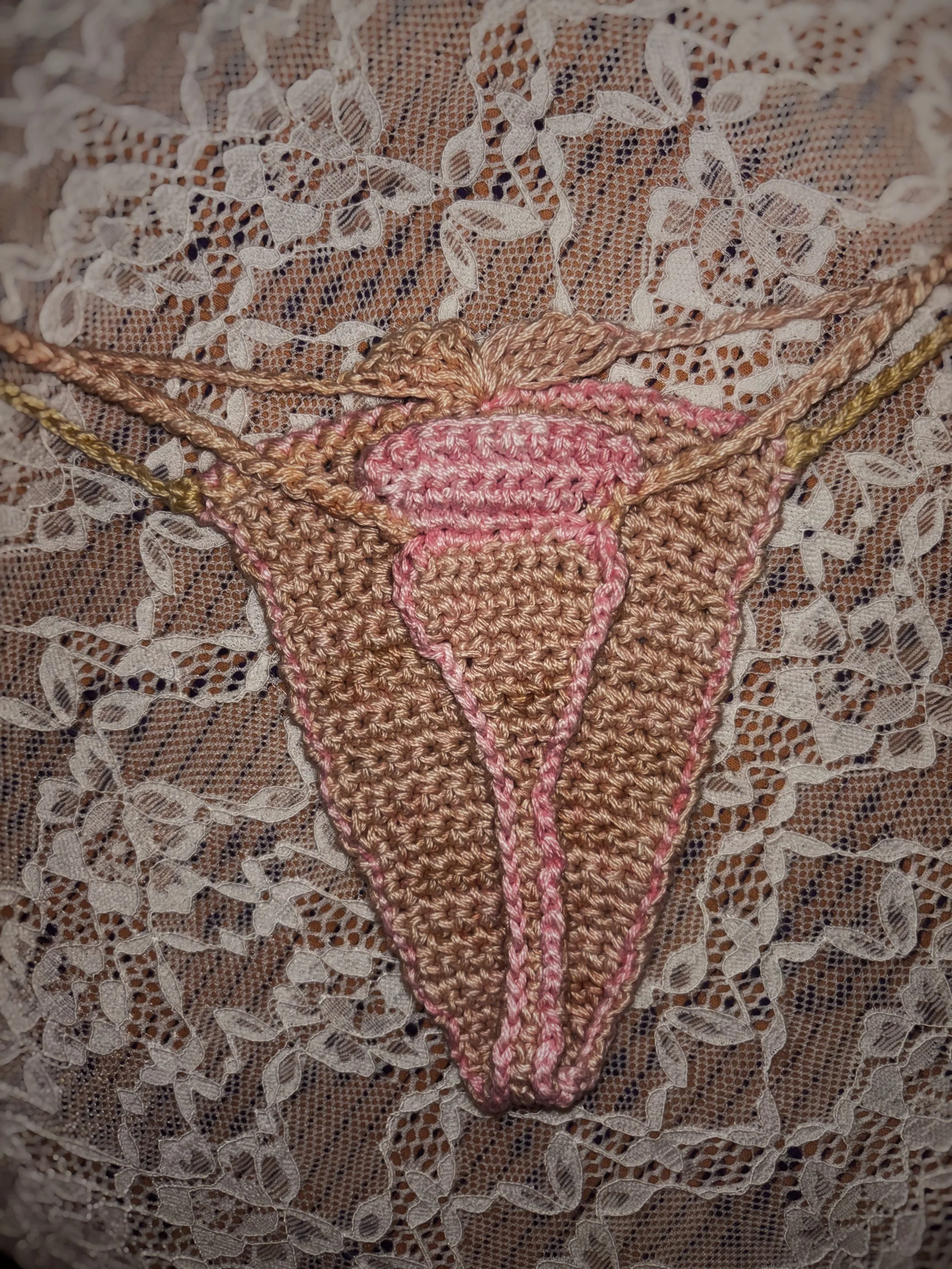 Bubblegum Beach Bum Crochet Bikini Bottom