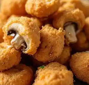 Close-up of fried chicken nuggets