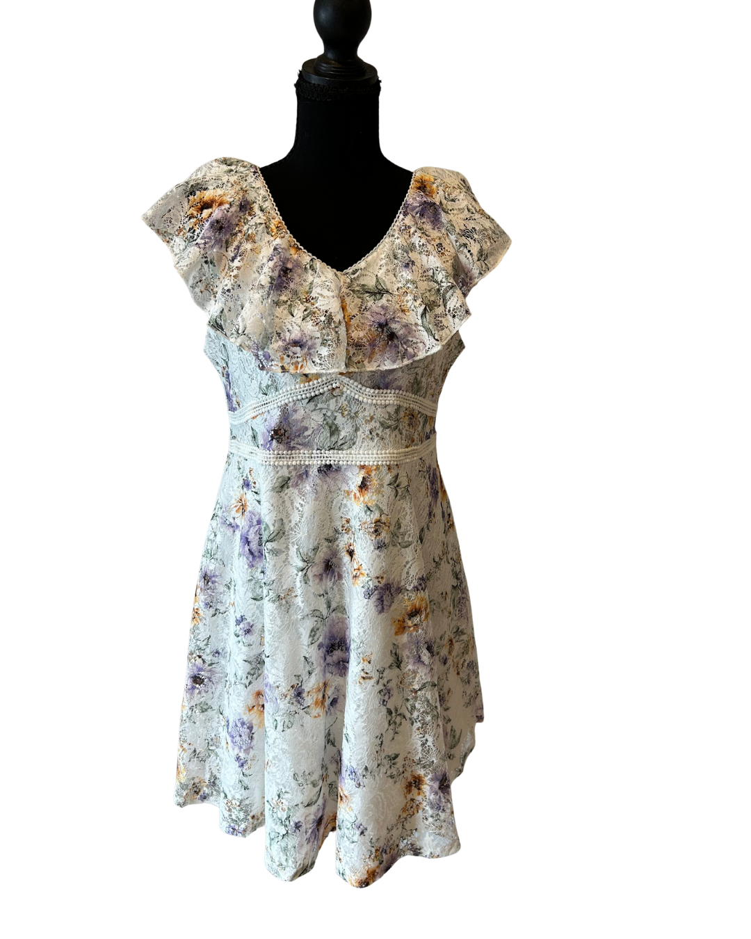 Floral Elegance A-Line Dress Size 20