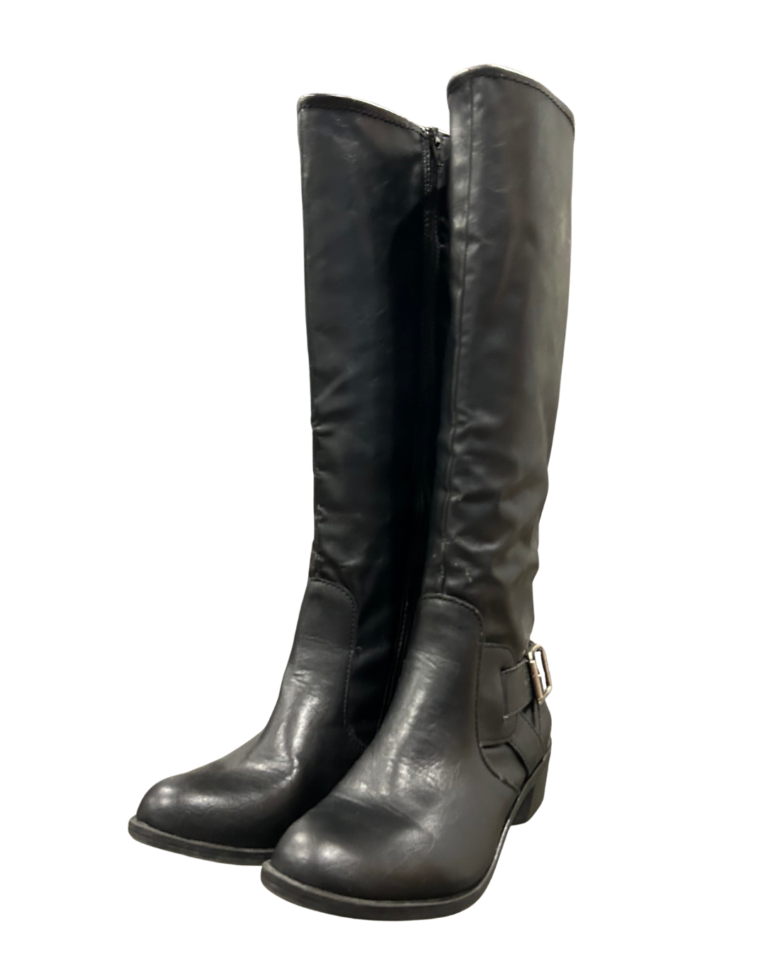 Classic Black Knee-High Boots  Size - 6