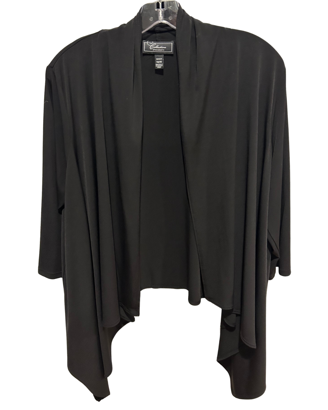 Draped Open Front Cardigan - Size XL