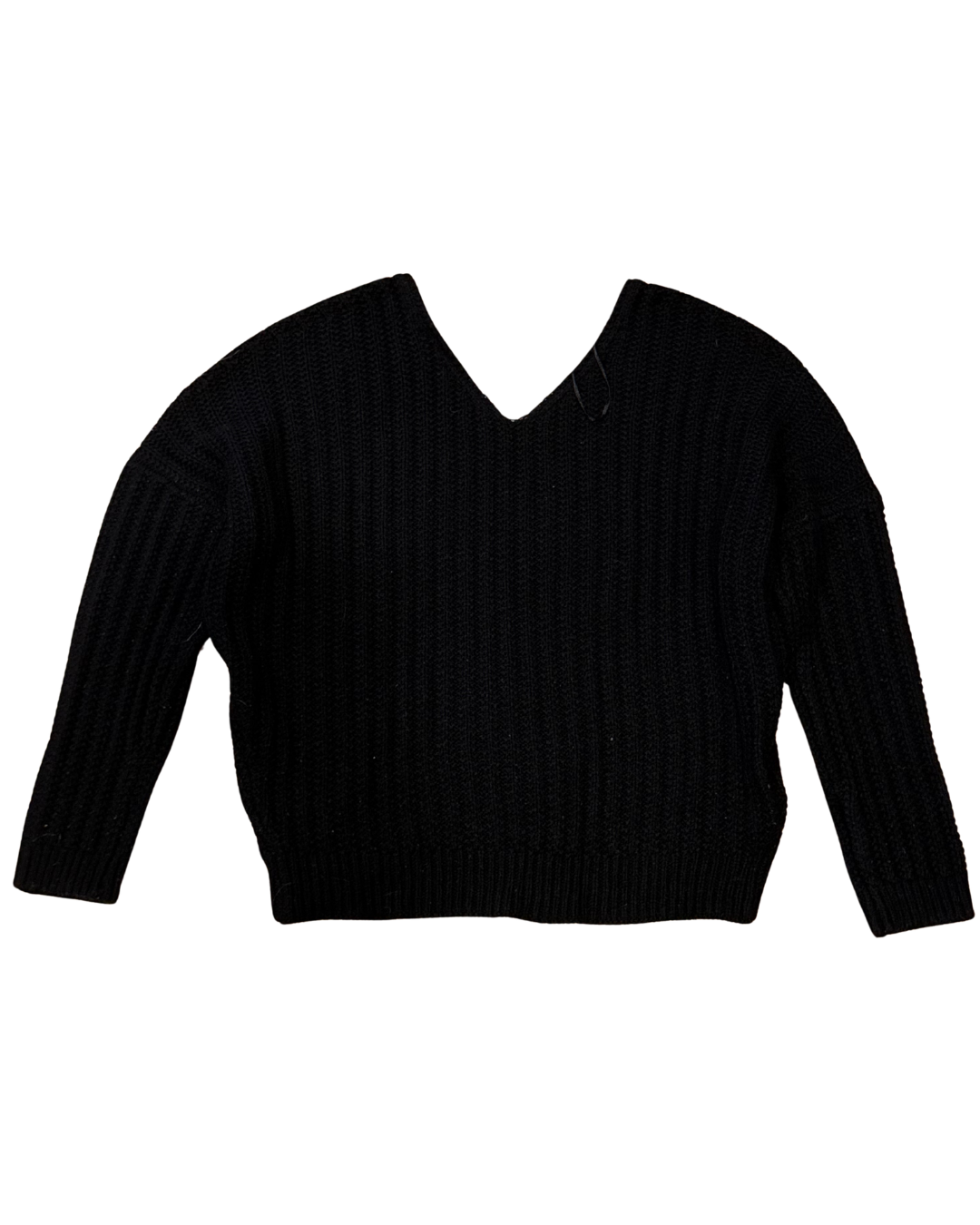 Ultimate Black Cozy Knit Sweater Size - M