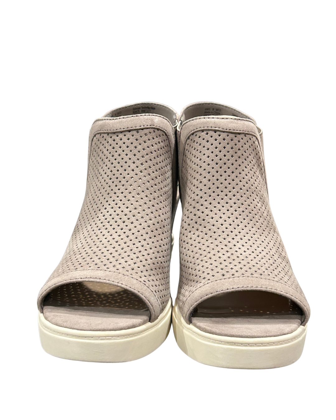 Perforated Peep-Toe Sandals Size - 8