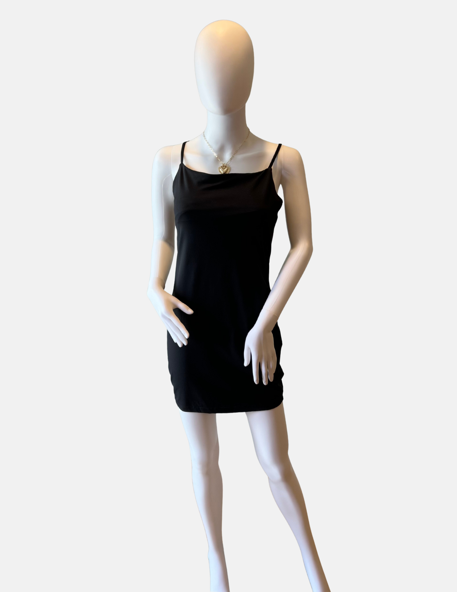 Classic Black Slip Dress Size - L