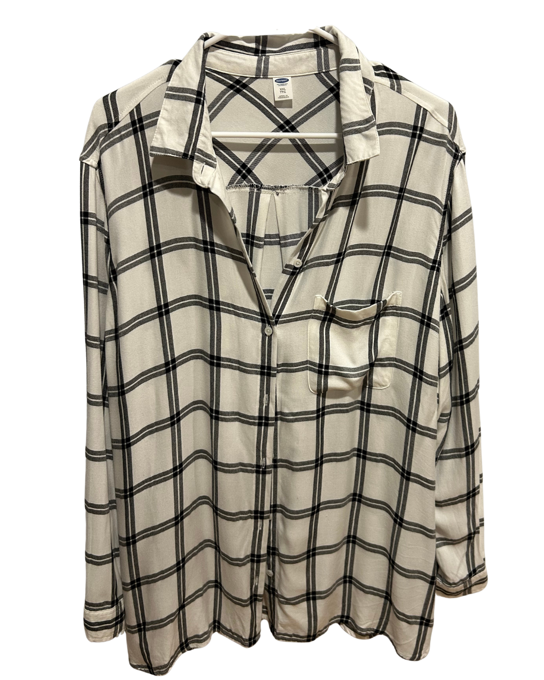 XXL Classic Plaid Button-Up Shirt