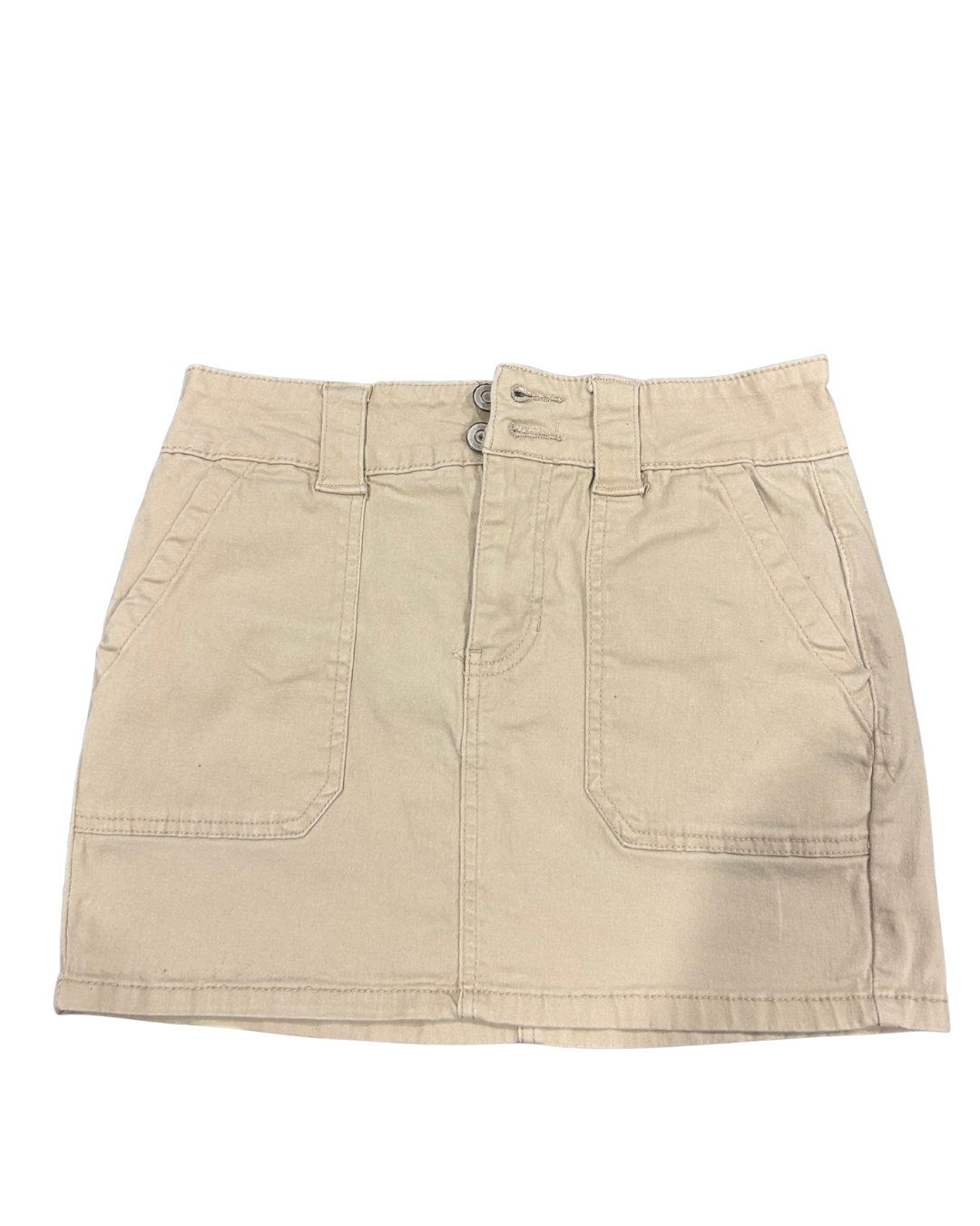 Chic Beige Mini Skirt - Size 5/27
