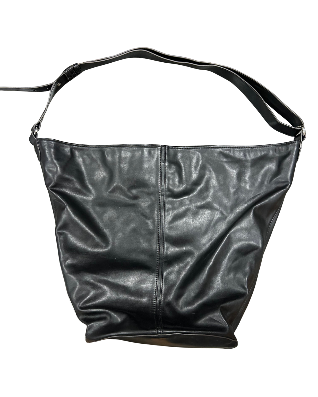 Black Leather Hobo Bag