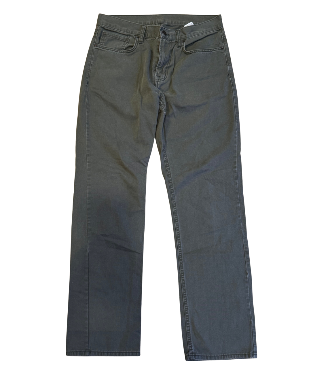 Classic Fit Dark Green Denim Jeans Size - 10