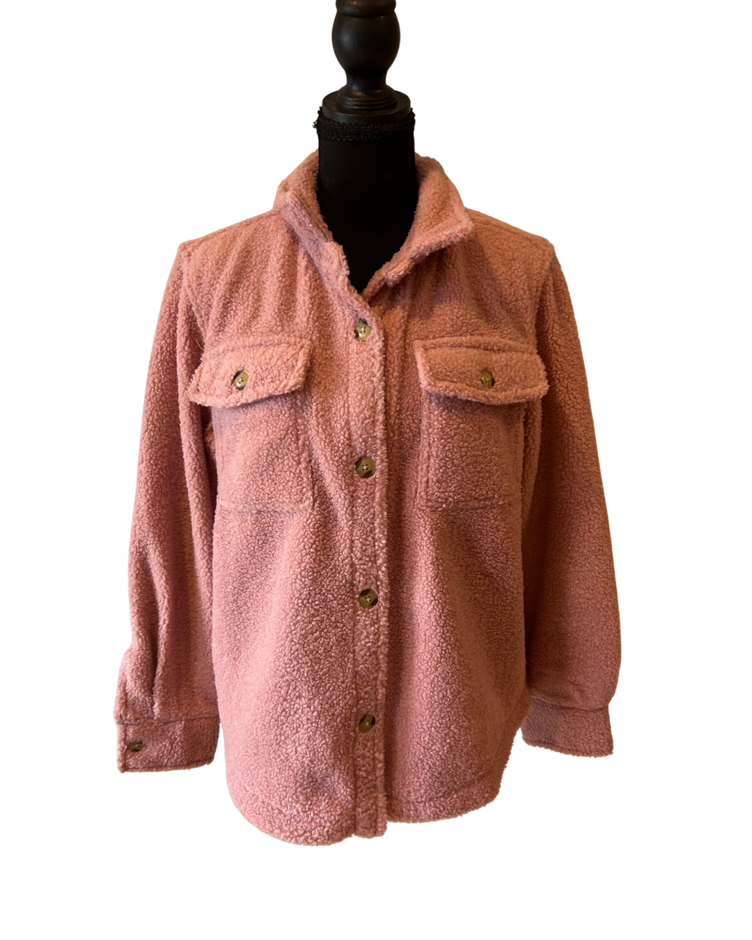 Plush Pink Fleece Jacket size 18 Plus