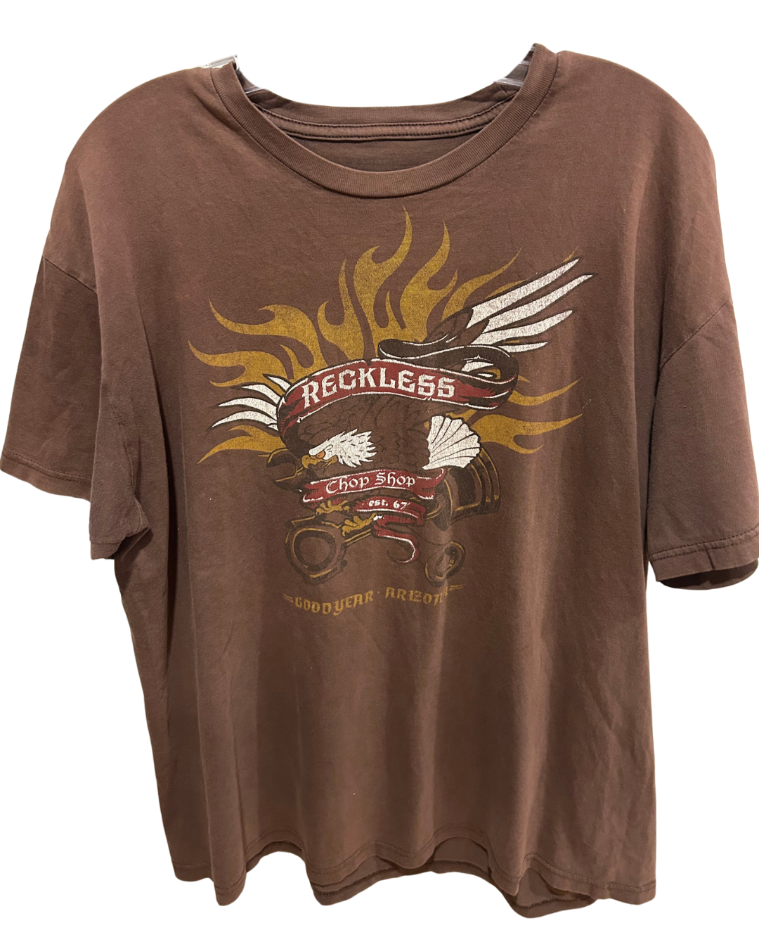 Reckless Chop Shop Vintage Graphic Tee - Size L
