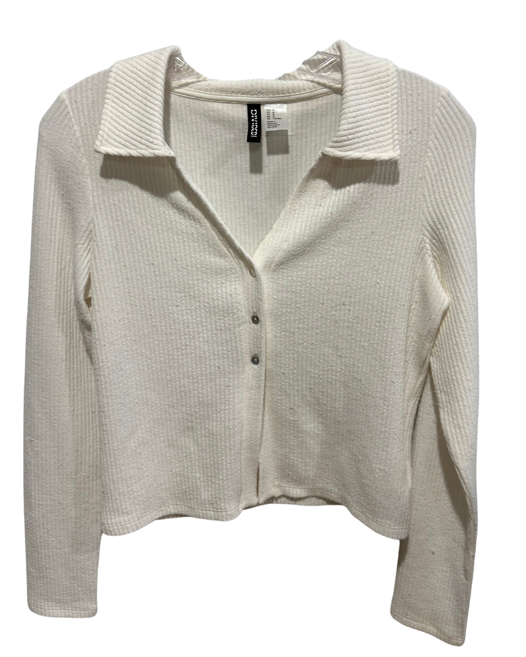 Women's Classic Ribbed sweater Cardigan - Size M