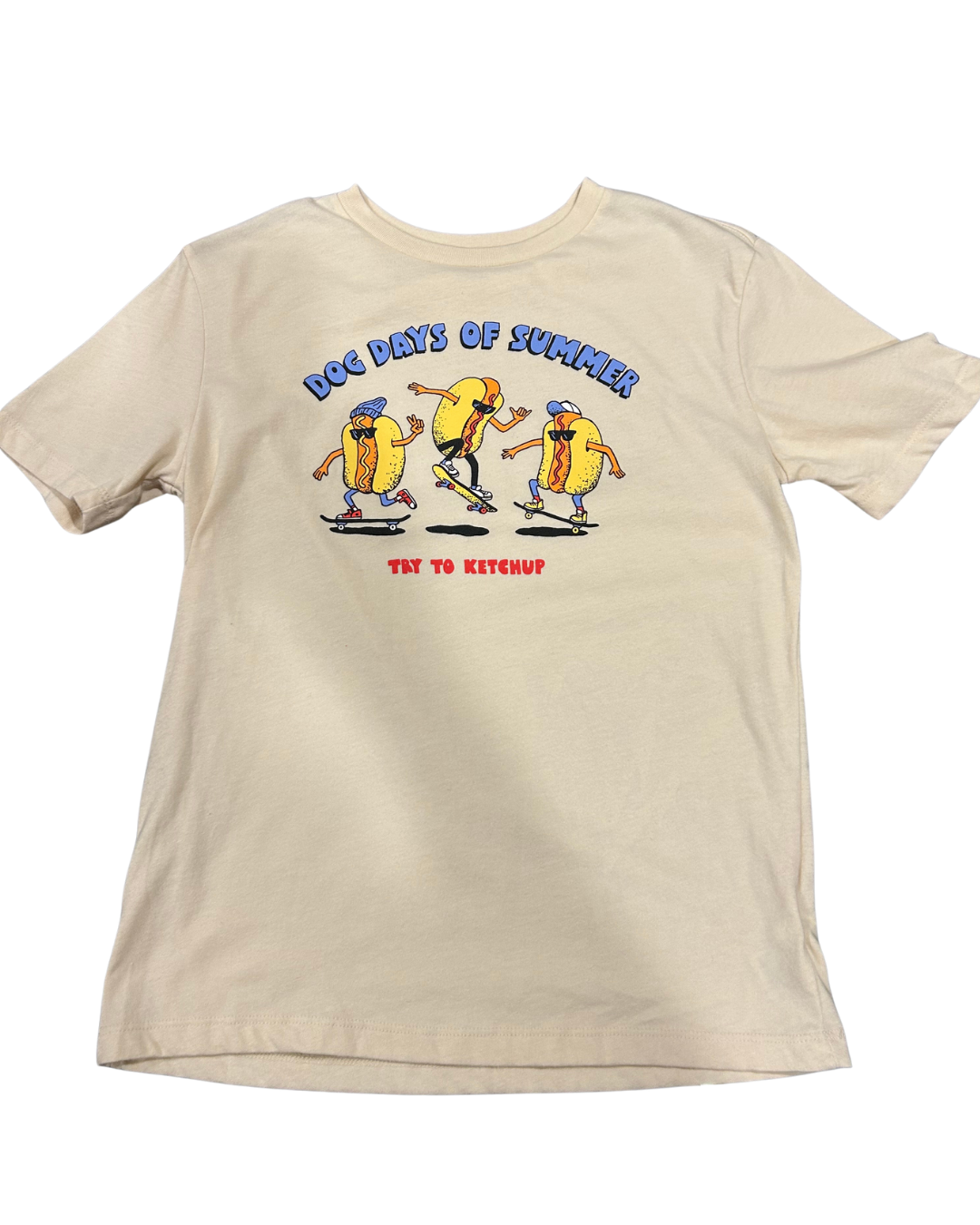 Skateboarding Hot Dogs Summer T-Shirt Size L