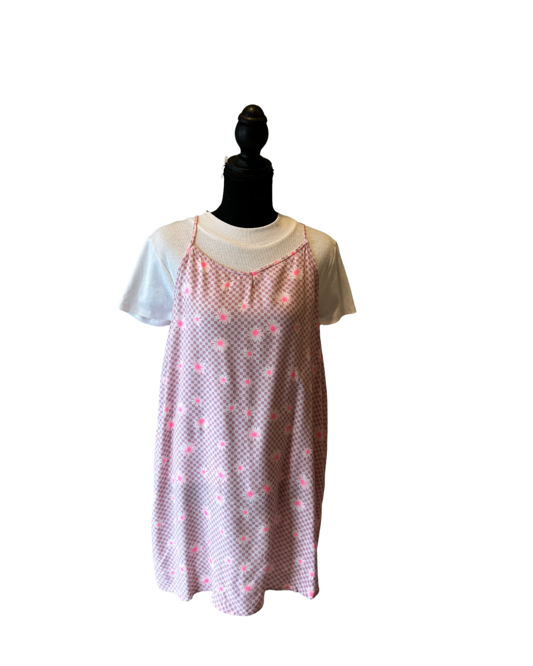 Pink Floral Layered Dress Size 18