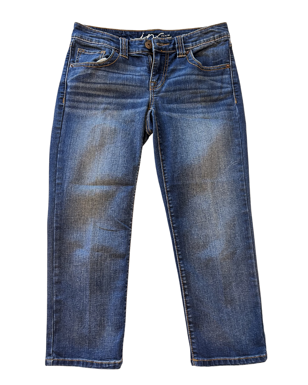 Classic Denim Straight-Leg Jeans - Size 4
