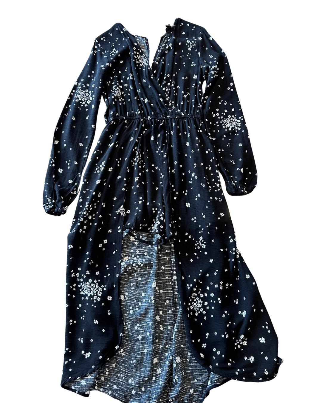 Floral Charm Navy Maxi Dress Size XL