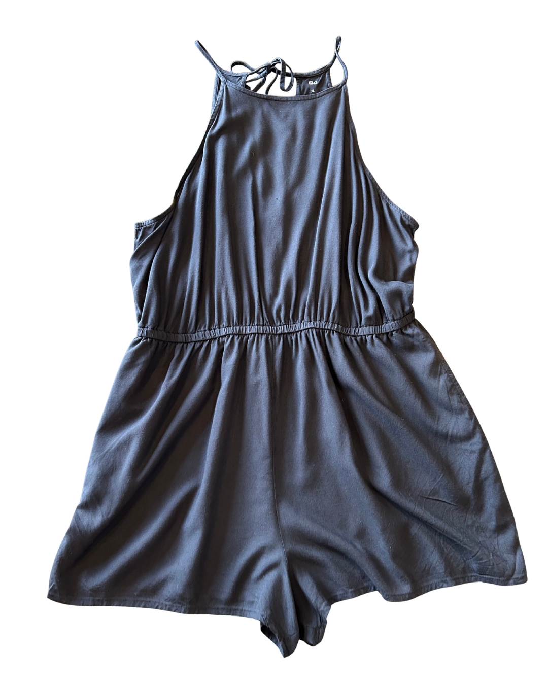 Effortless Sleeveless Navy Romper Size XL