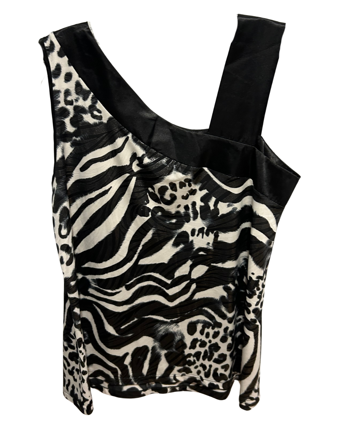 Wild Charm Zebra Print Top - Size XL