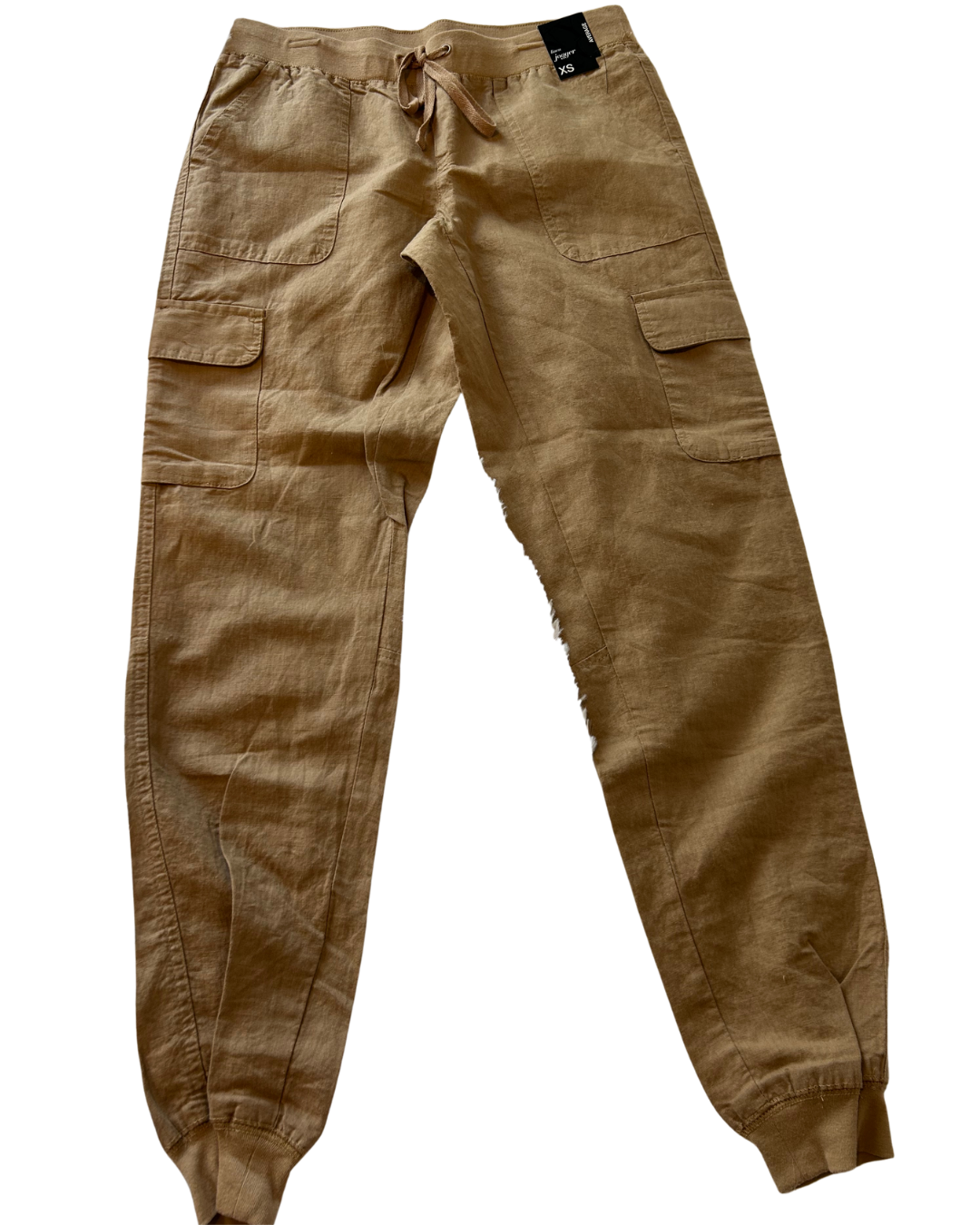 Linen Cargo Pants - Size XS