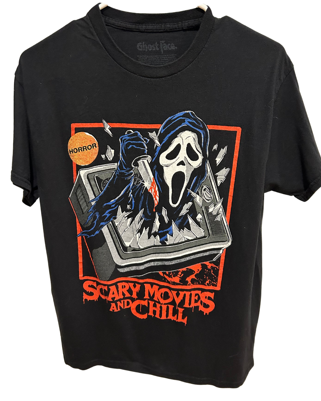 Scary Movies and Chill Graphic T-Shirt size - M