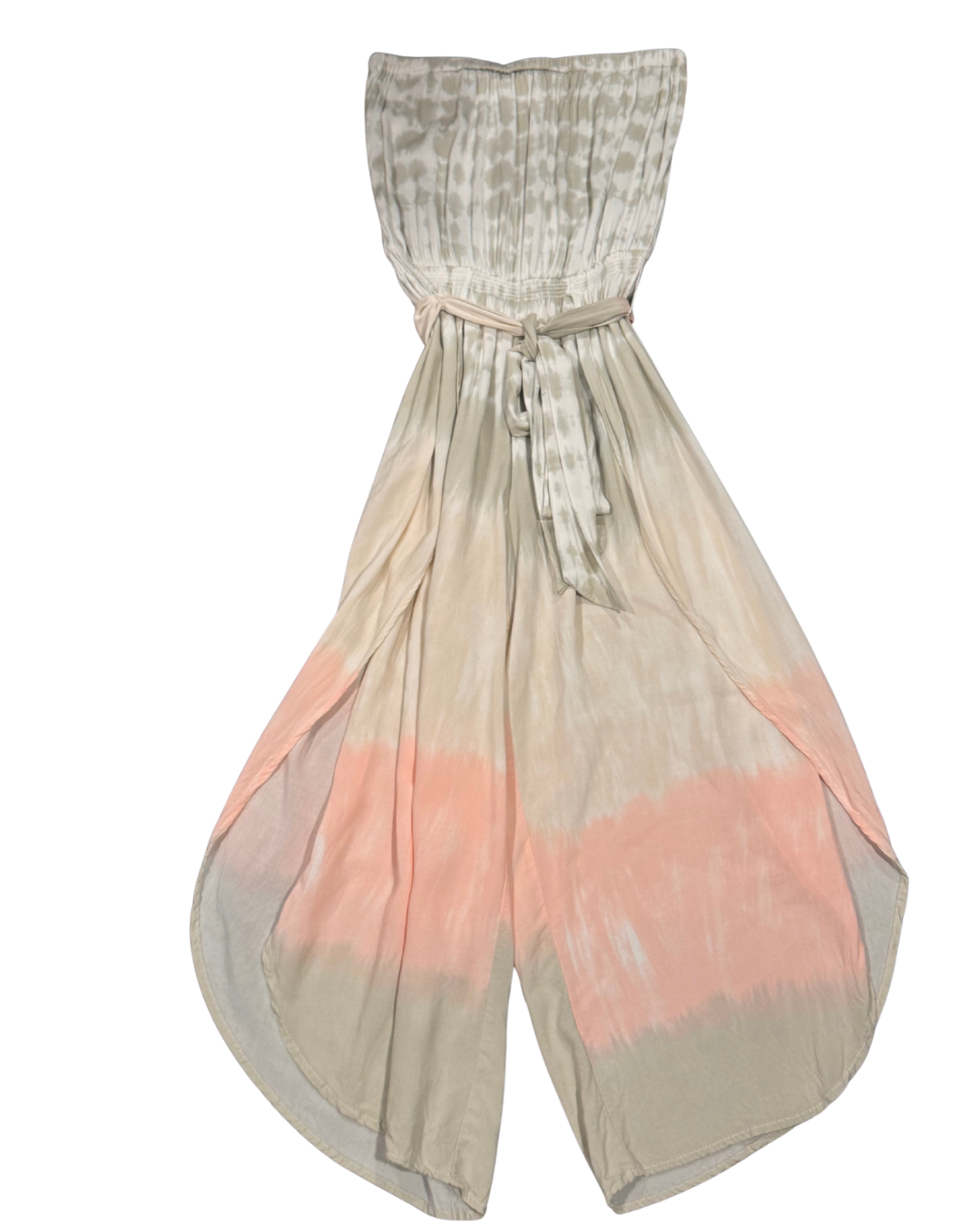 Boho Tie-Dye Strapless Jumpsuit - Size M