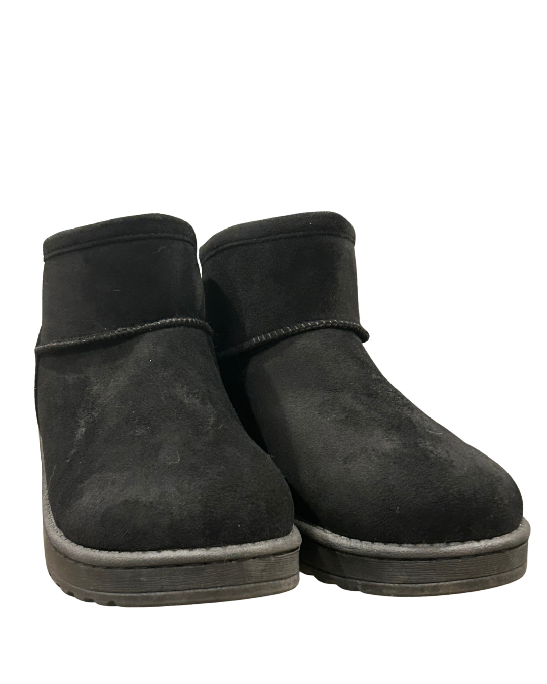 Classic Black Suede Ankle Boots  Size - 7